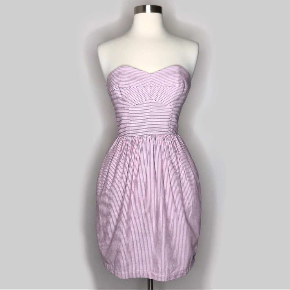 Jack Wills Strapless Stripe Dress